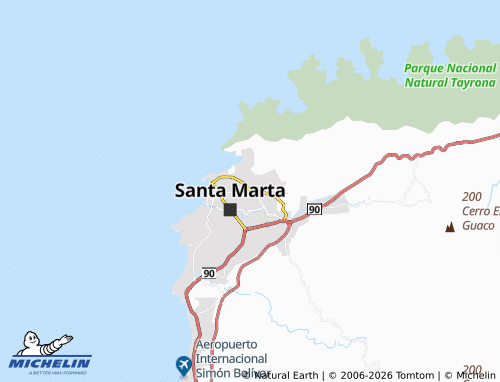 MICHELIN Alfonso López map - ViaMichelin