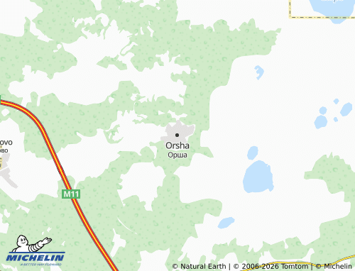 Carte MICHELIN Orsha - ViaMichelin