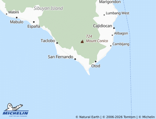 MICHELIN Panangcalan map - ViaMichelin