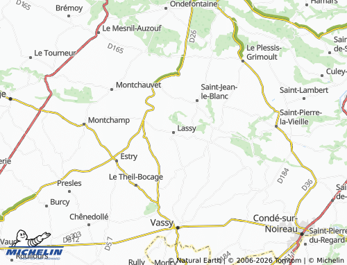 MICHELIN Lassy map - ViaMichelin