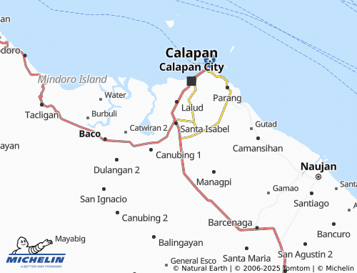 MICHELIN Bayanan 1 map - ViaMichelin