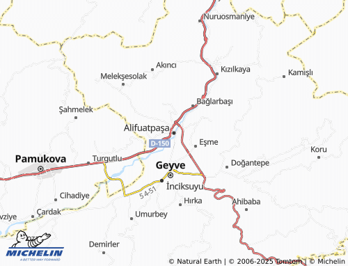 MICHELIN Alifuatpaşa map - ViaMichelin