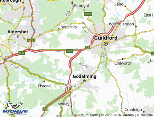 MICHELIN Compton map - ViaMichelin
