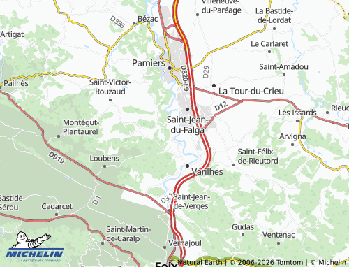 Kaart MICHELIN Fourcade - ViaMichelin