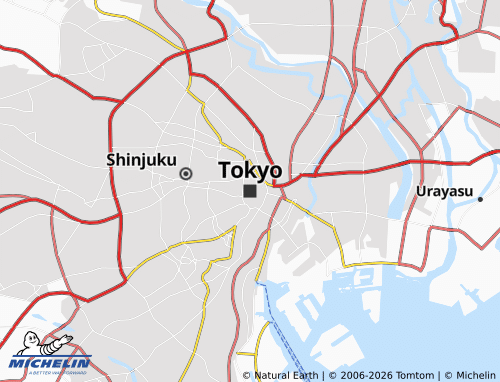 MICHELIN-Landkarte Tokio - ViaMichelin