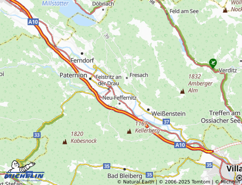 MICHELIN Pobersach map - ViaMichelin
