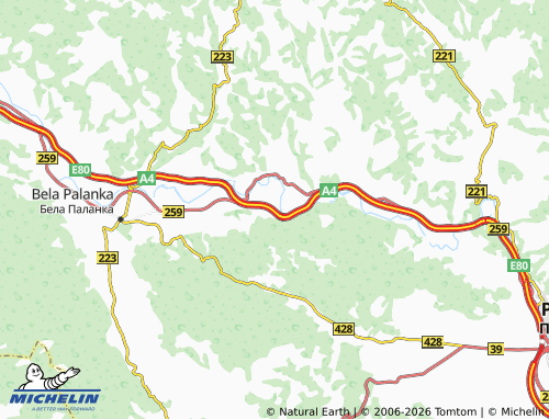 Mapa MICHELIN Čiflik - ViaMichelin