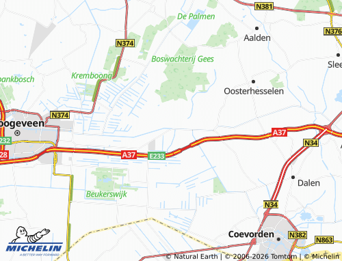 Mapa MICHELIN Geesbrug - ViaMichelin