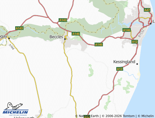 Carte MICHELIN Ellough - ViaMichelin