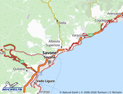 Carte MICHELIN Albisola Superiore - ViaMichelin