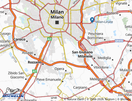 MICHELIN Macconago map - ViaMichelin