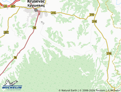 Carte MICHELIN Dvorane - ViaMichelin
