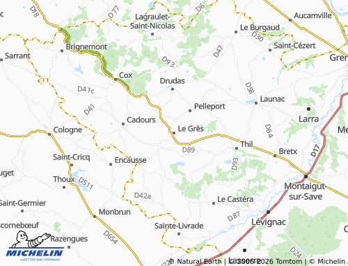 MICHELIN-Landkarte Le Grès - ViaMichelin
