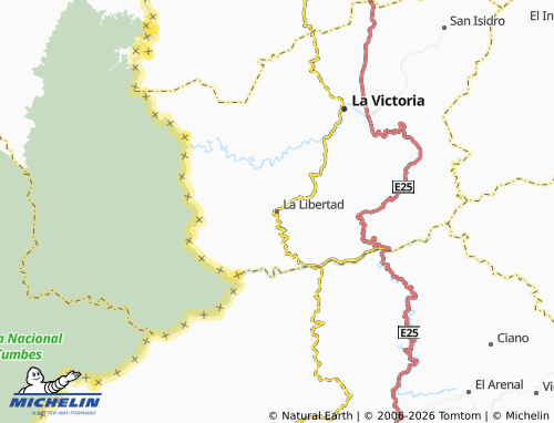 Kaart MICHELIN La Libertad - ViaMichelin