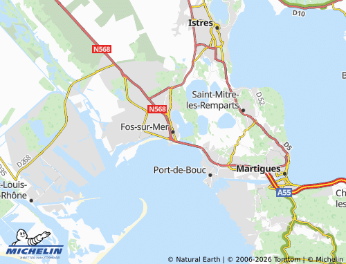 MICHELIN Fos-Sur-Mer map - ViaMichelin