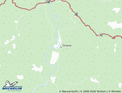 MICHELIN Onavas map - ViaMichelin