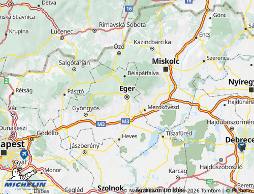 MICHELIN Heves map - ViaMichelin
