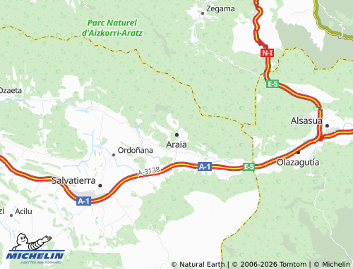 Mappa MICHELIN Araia - ViaMichelin