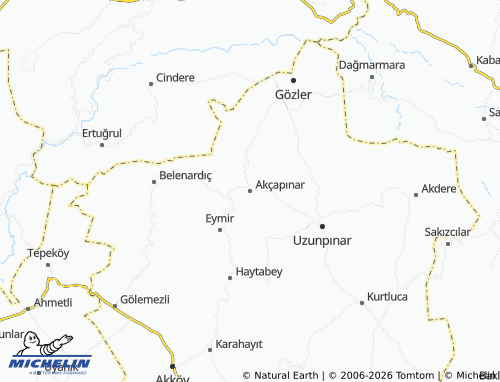 Mappa MICHELIN Akçapınar - ViaMichelin