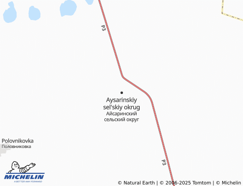MICHELIN Aysarinskiy sel'skiy okrug map - ViaMichelin