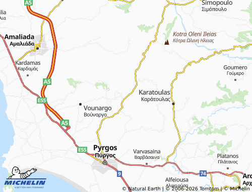 Carte MICHELIN Vytineika Eleonas - ViaMichelin