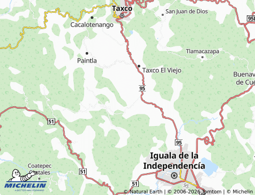 Mappa MICHELIN Tecuiziapa - ViaMichelin