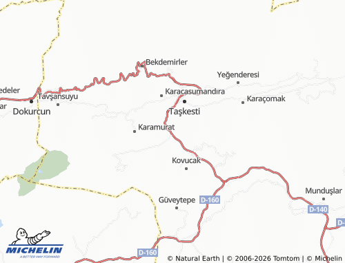 MICHELIN Tosunlar map - ViaMichelin