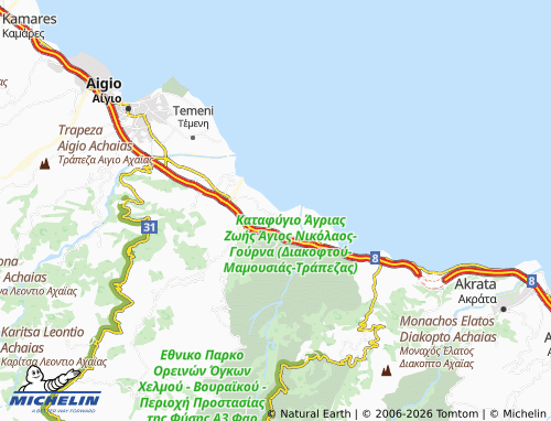 MICHELIN Terpsithea map - ViaMichelin