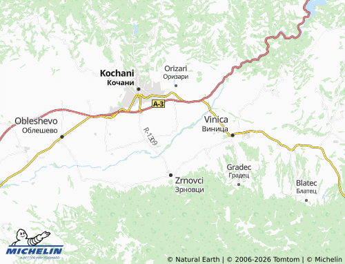 Mapa MICHELIN Pribachevo - ViaMichelin