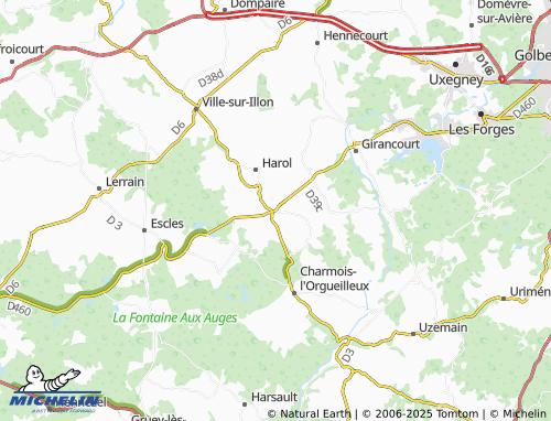 Carte MICHELIN Le Ménil - ViaMichelin