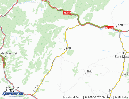 MICHELIN Catí map - ViaMichelin