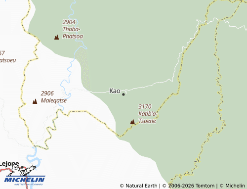Mappa MICHELIN Kao - ViaMichelin