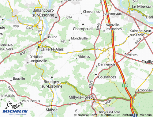 MICHELIN-Landkarte Videlles - ViaMichelin