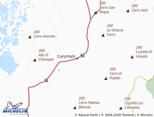 MICHELIN Curumaní map - ViaMichelin
