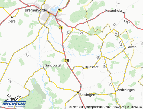 MICHELIN Plönjeshausen map - ViaMichelin
