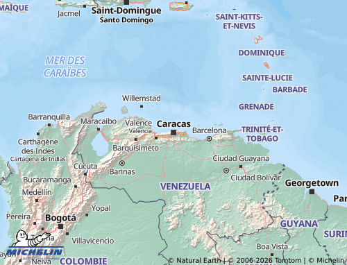 MICHELIN Venezuela map - ViaMichelin