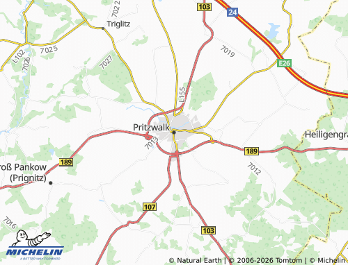 MICHELIN Pritzwalk map - ViaMichelin
