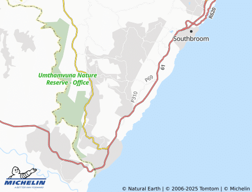 MICHELIN Thundeza map - ViaMichelin