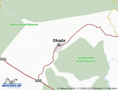 MICHELIN Okada map - ViaMichelin
