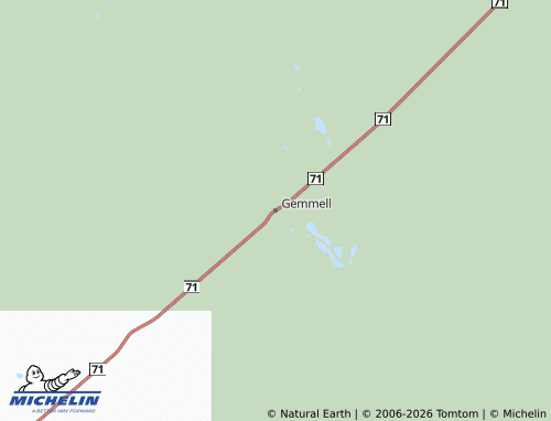 Mapa MICHELIN Gemmell - ViaMichelin