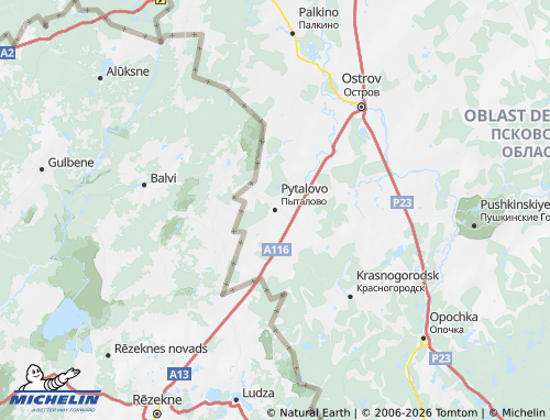MICHELIN-Landkarte Pytalowski Rajon - ViaMichelin