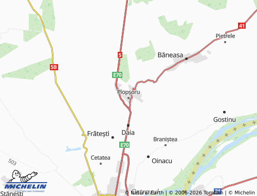 MICHELIN Plopșoru map - ViaMichelin
