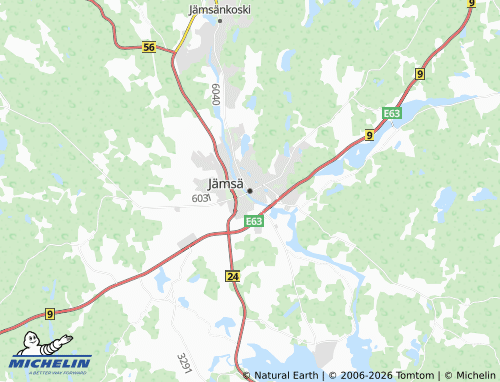 MICHELIN Jämsä map - ViaMichelin