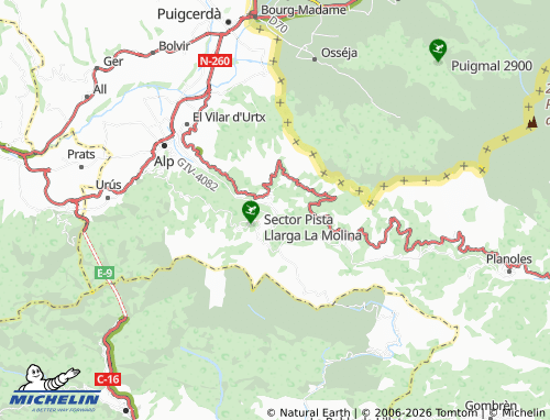 Carte MICHELIN La Molina - ViaMichelin