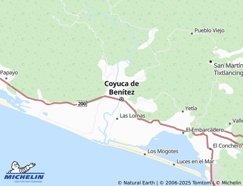 MICHELIN 10 de Abril map - ViaMichelin