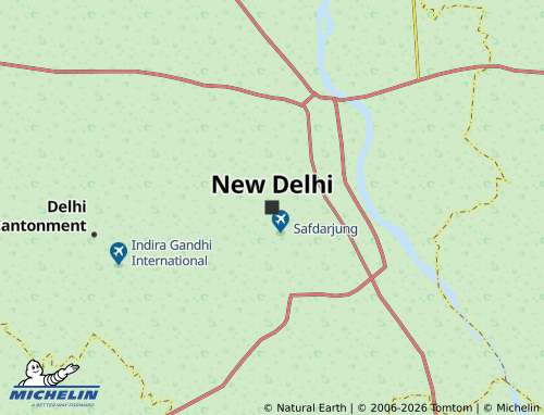 MICHELIN New Delhi map - ViaMichelin