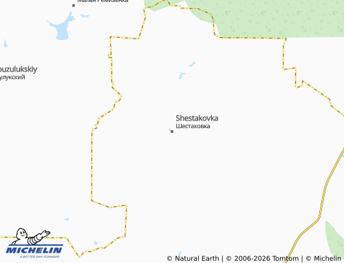 MICHELIN-Landkarte Shestakovka - ViaMichelin