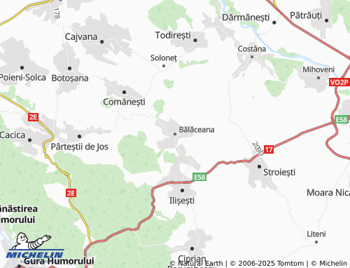 MICHELIN Bălăceana map - ViaMichelin