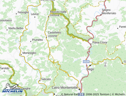 MICHELIN Sanvarezzo map - ViaMichelin