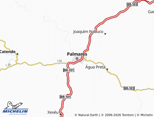 Mapa MICHELIN Palmares - ViaMichelin